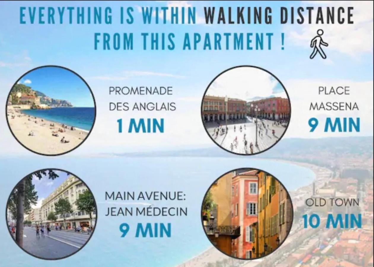 Stunning Flat By The Beach, Carre D'Or-Negresco Nice Buitenkant foto